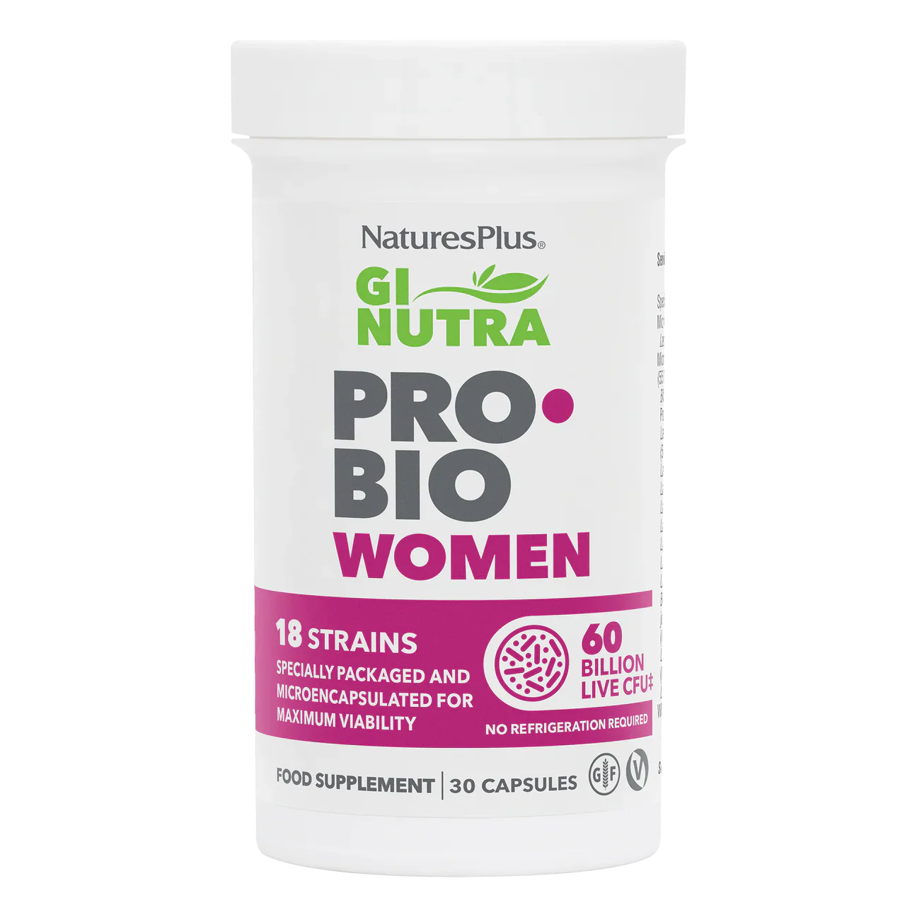 Natures Plus Gi Nutra Pro-Bio Womens 30 Capsules
