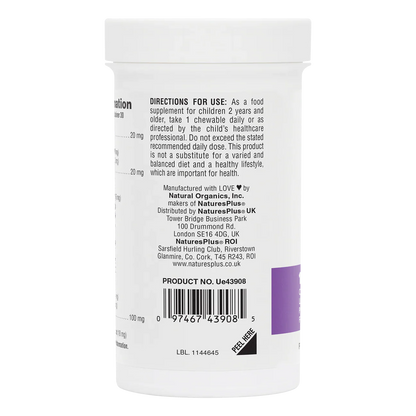 Natures Plus Gi Nutra Pro-Bio Kids Bilayer 30 Chew