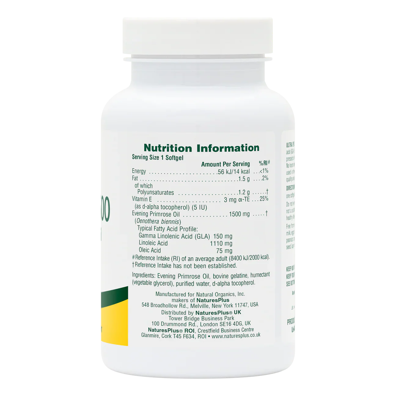 Natures Plus Ultra E.P.O. 1,500mg 60 Softgels