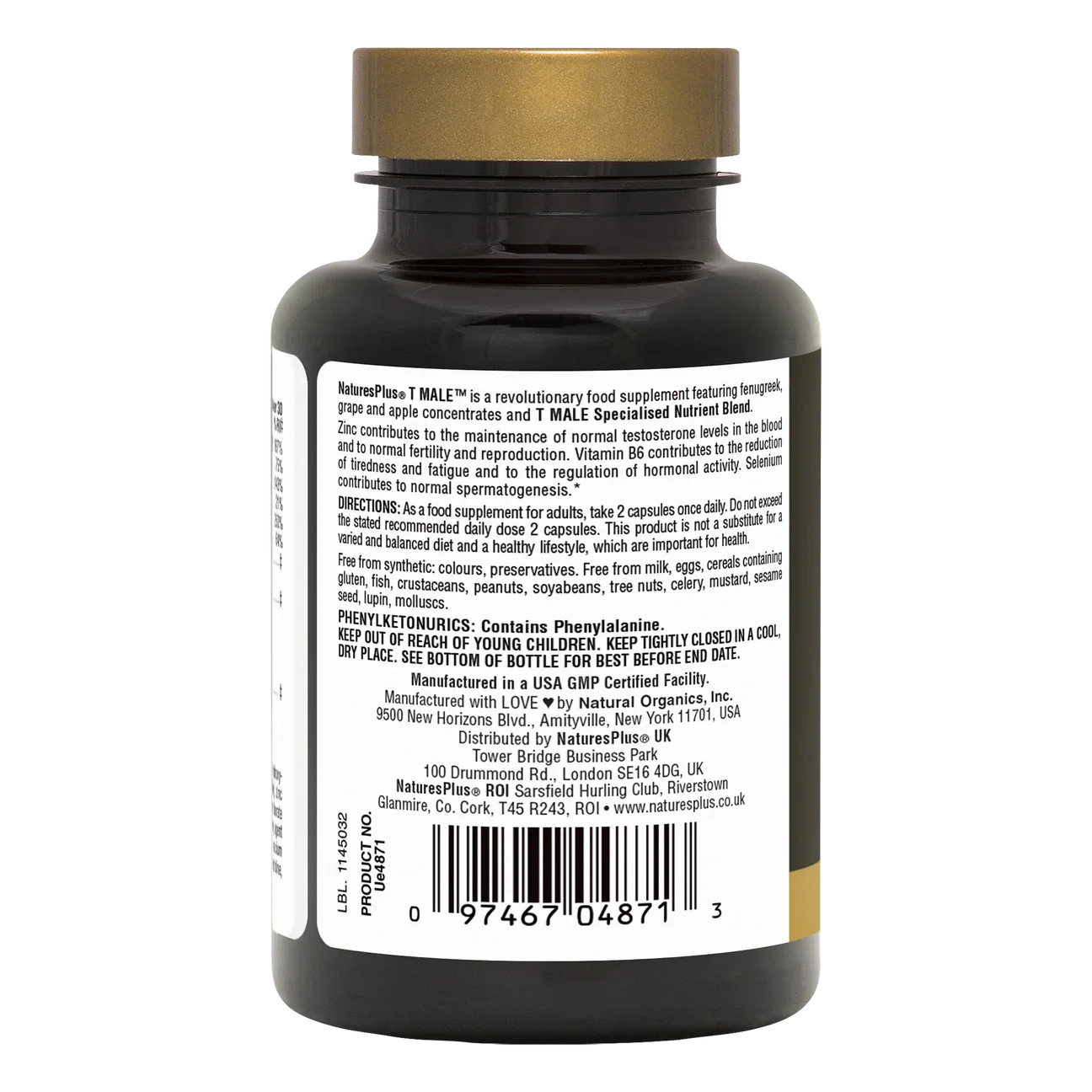 Natures Plus T-Male 60 Capsules