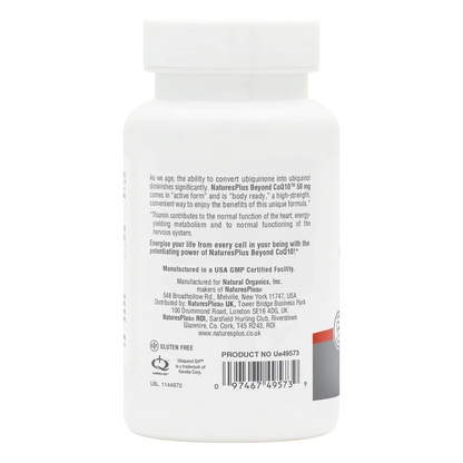 Natures Plus Beyond CoQ10 50mg Ubiquinol
