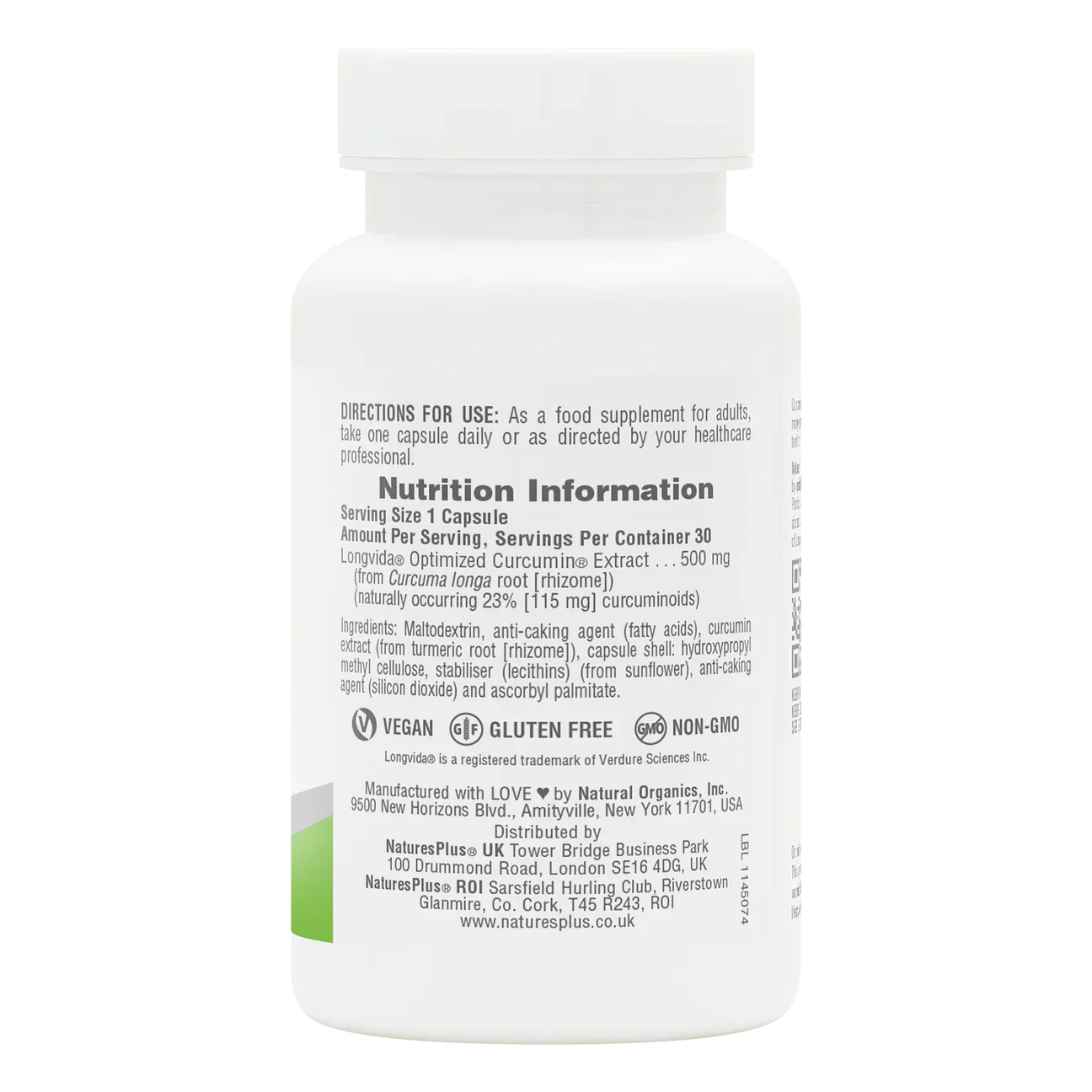 Natures Plus Curcumin 500mg