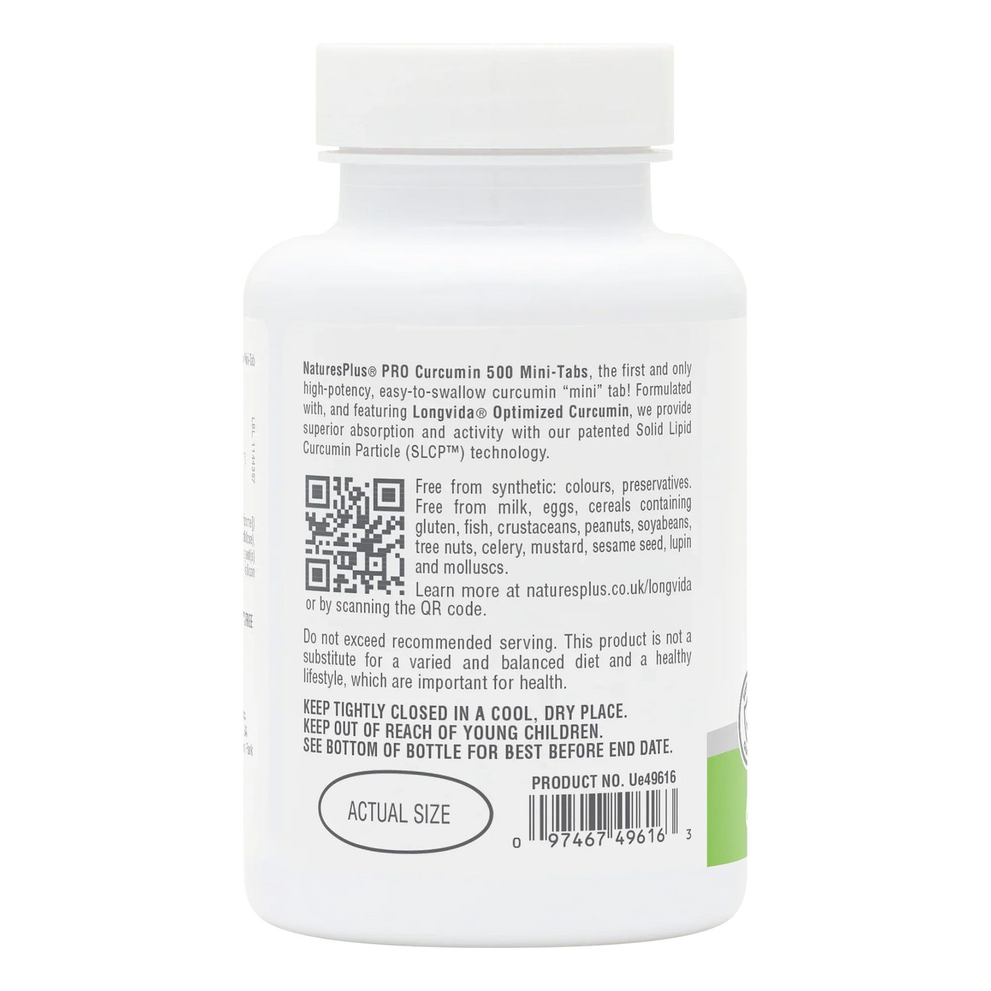 Natures Plus Curcumin 500mg  60 Mini-Tablets
