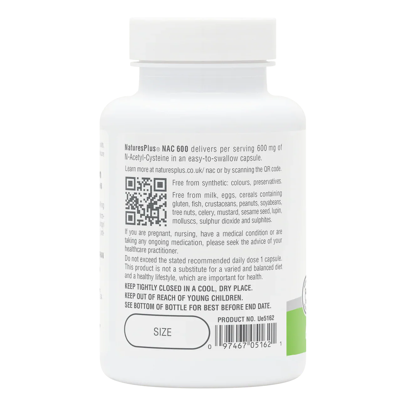 Natures Plus Nac 600mg 60 Capsules