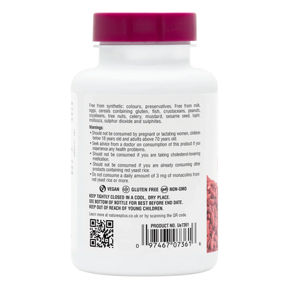 Natures Plus Herbal Actives Extended Release Red Yeast Rice 600mg