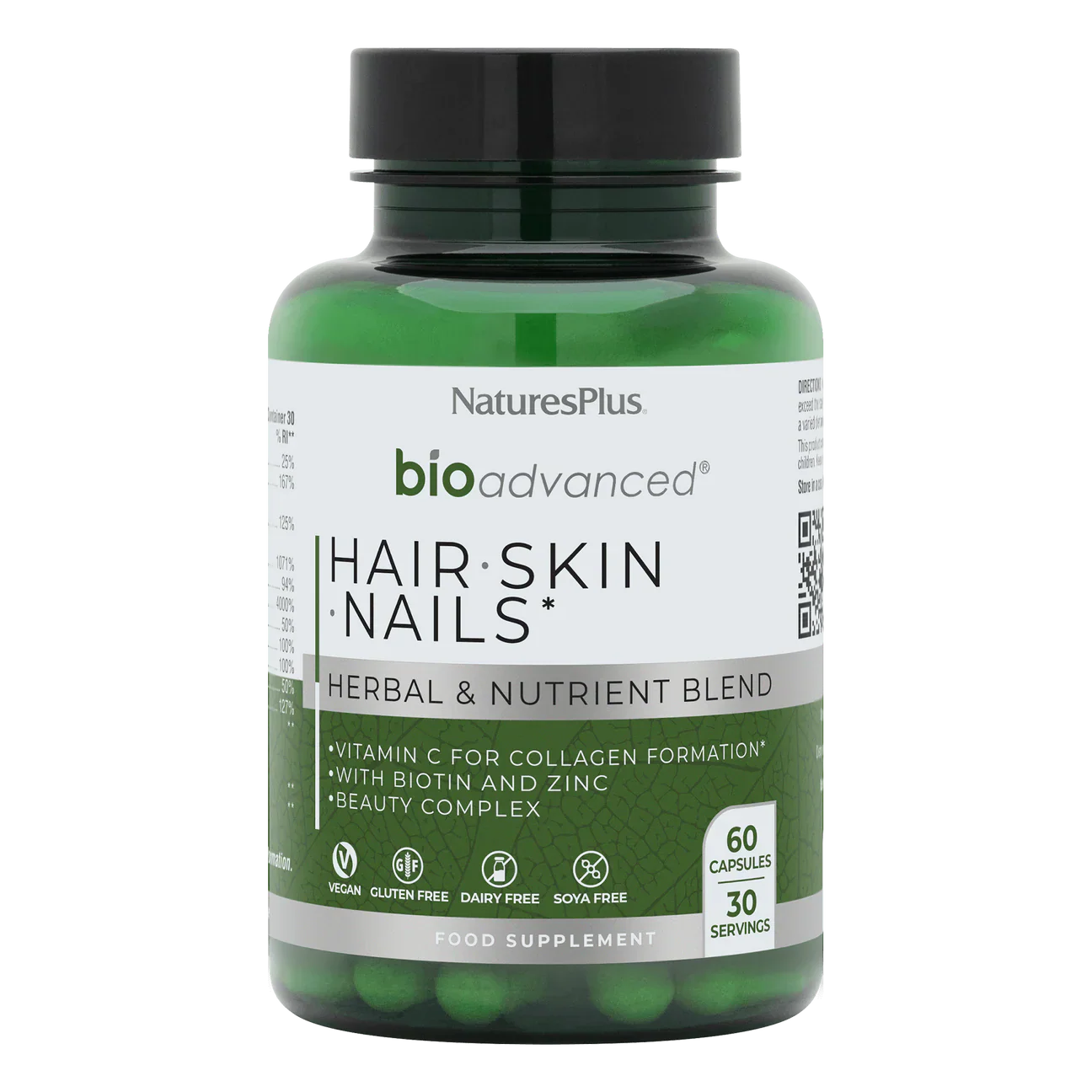 Natures Plus Bioadvanced Hair Skin Nails 60 Capsuless