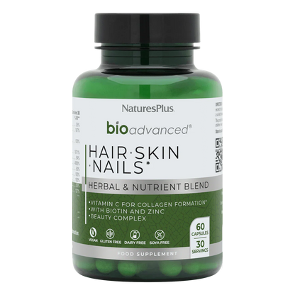 Natures Plus Bioadvanced Hair Skin Nails 60 Capsuless
