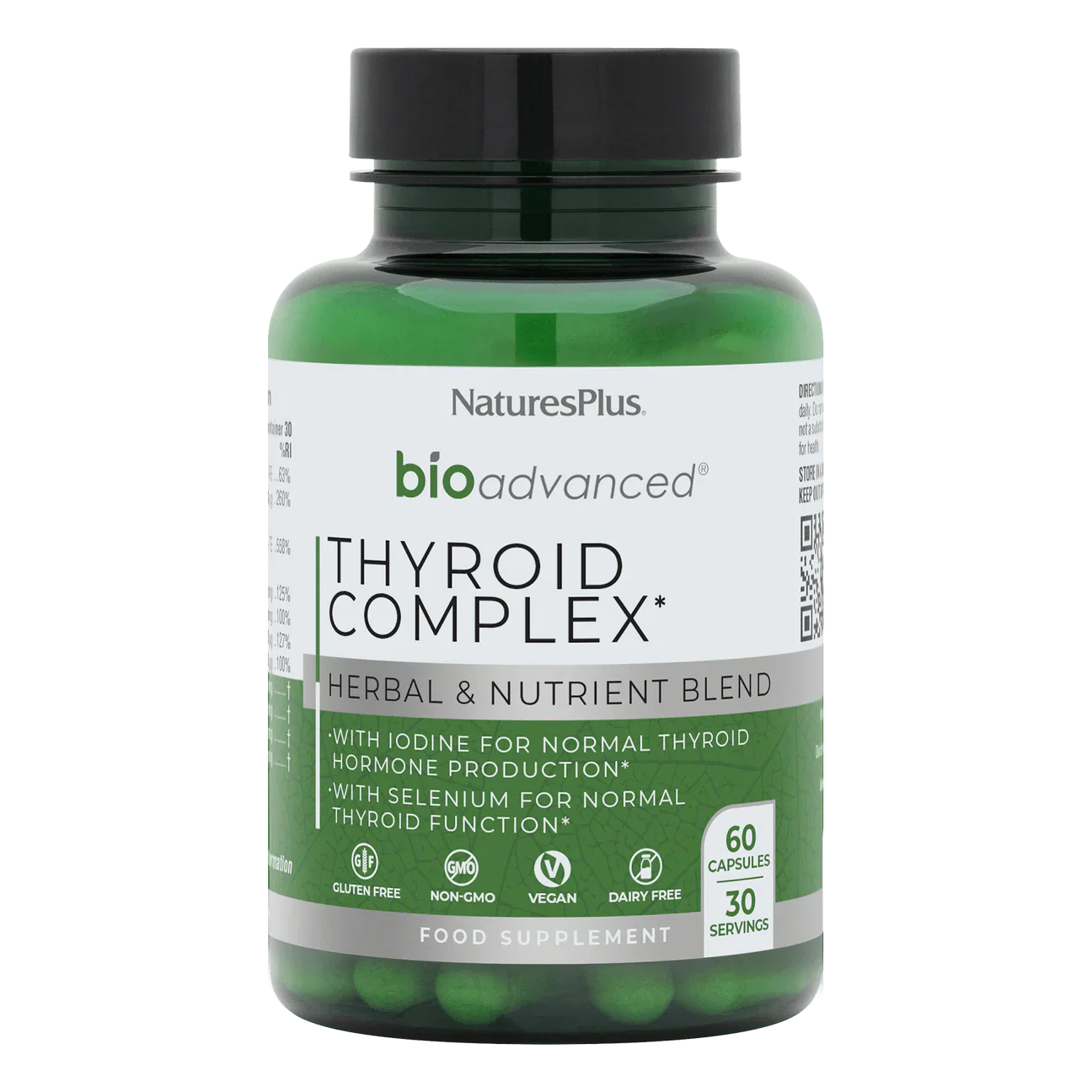 Natures Plus Bioadvanced Thyroid Complex  60 Capsuless