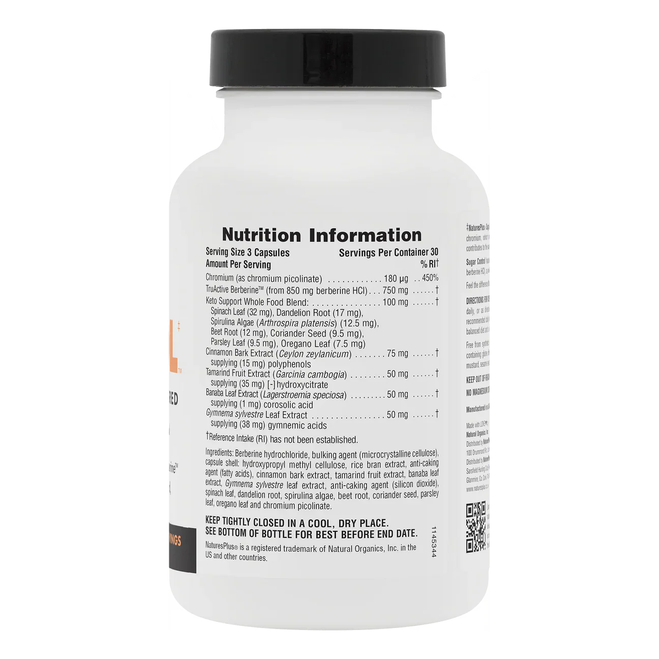 Natures Plus Ketoliving Sugar Control 90 Capsules