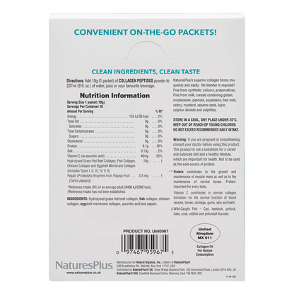 Natures Plus Collagen Powder Stick 20 Pack