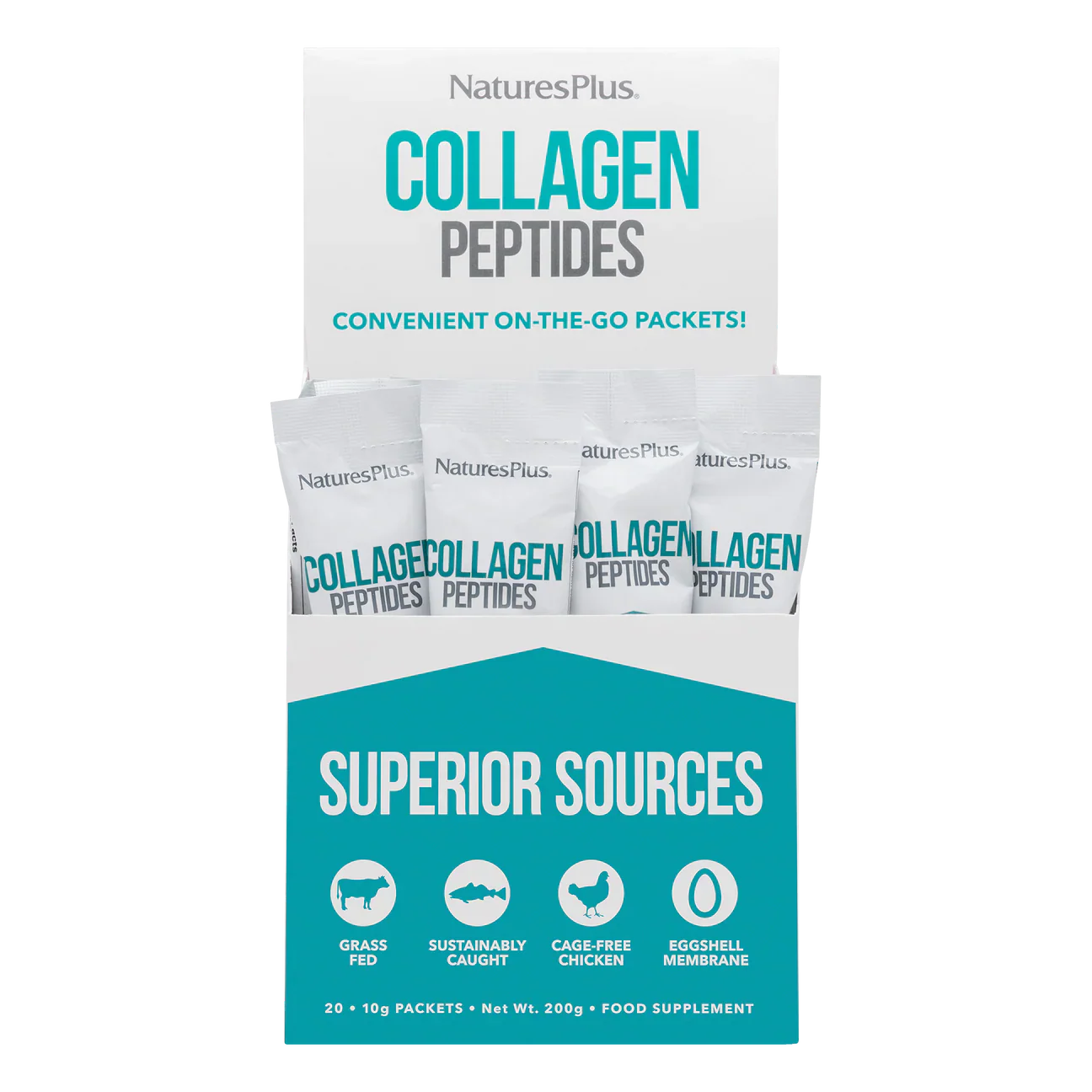 Natures Plus Collagen Powder Stick 20 Pack