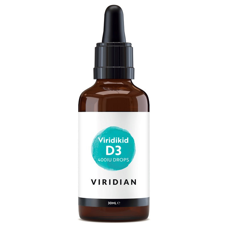 Viridian Viridikid Vitamin D3 400iu 30ml Liquid Drops