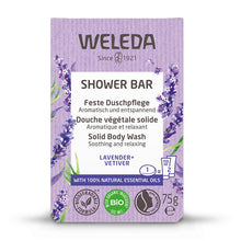 Weleda Shower Bar Solid Body Wash Lavender & Vetiver 75g
