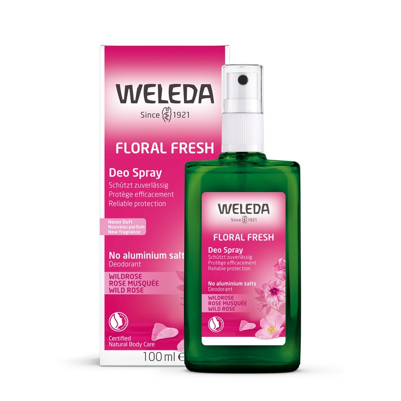 Weleda Floral Fresh Deo Spray Deodorant Wild Rose 100ml