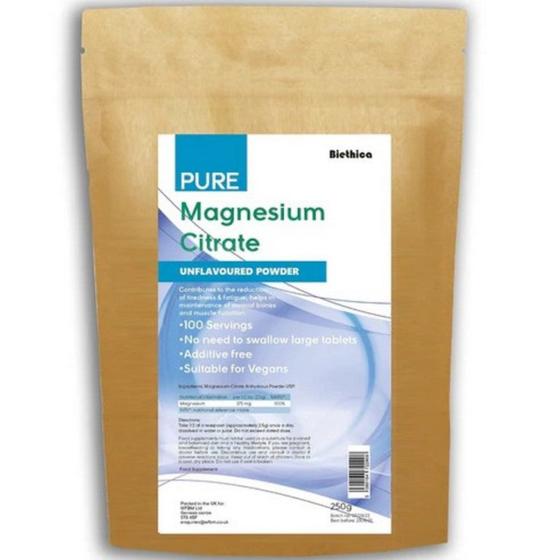Biethica Magnesium Citrate Powder 250g