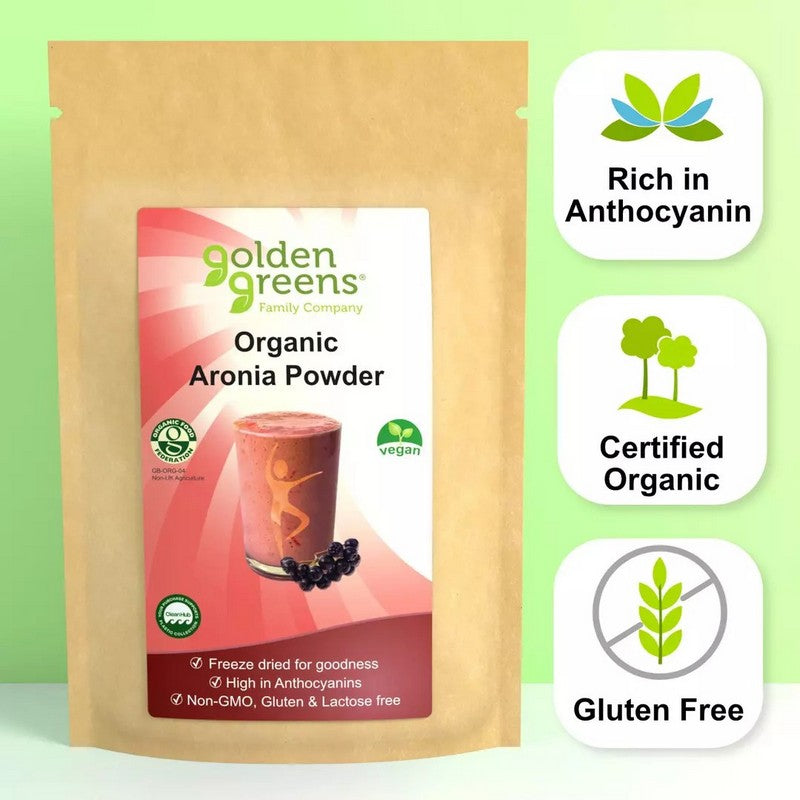 Golden Greens Organic Aronia Powder 100gm