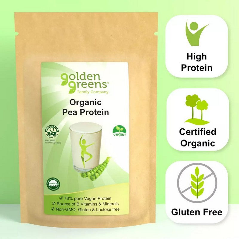 Golden Greens Organic Pea Protein Powder 250gm