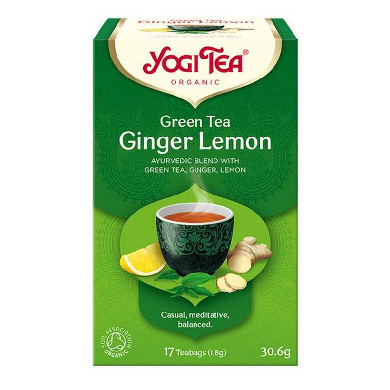 Yogi Tea Green Tea Ginger Lemon Organic 17 Teabags
