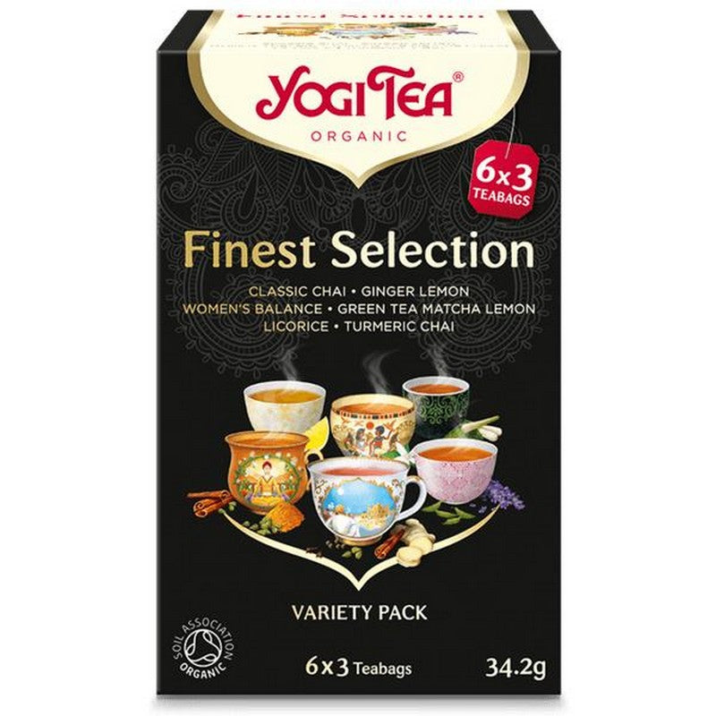 Yogi Tea Finest Selection Organic 6x3 TeaTeabagss