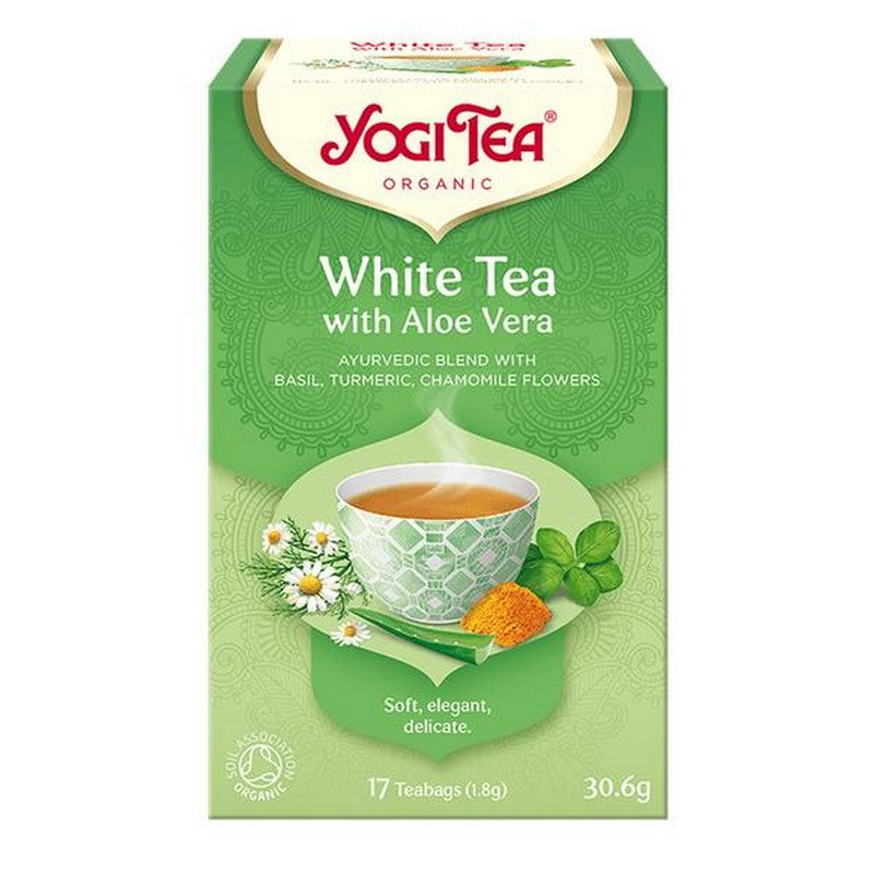 Yogi Tea White Tea Aloe Vera Organic 17 Teabags