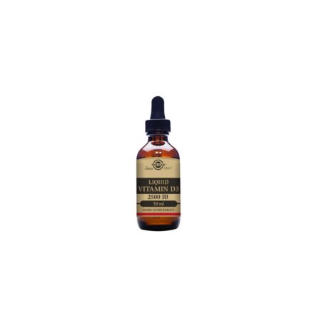 Solgar Liquid Vitamin D3 2500iu (62.5ug) - Natural Orange Flavour 59ml Liquid