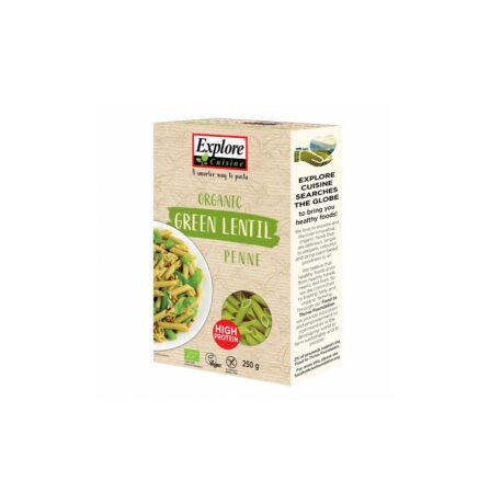 Explore Cuisine Organic Green Lentil Penne 250g