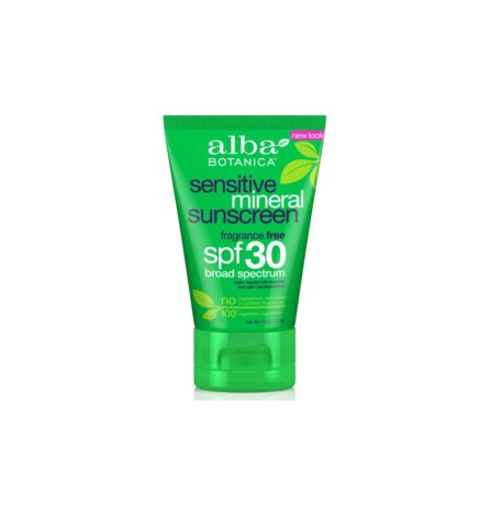 Alba Botanica Sensitive Mineral Fragrance Free Sunscreen Lotion SPF30
