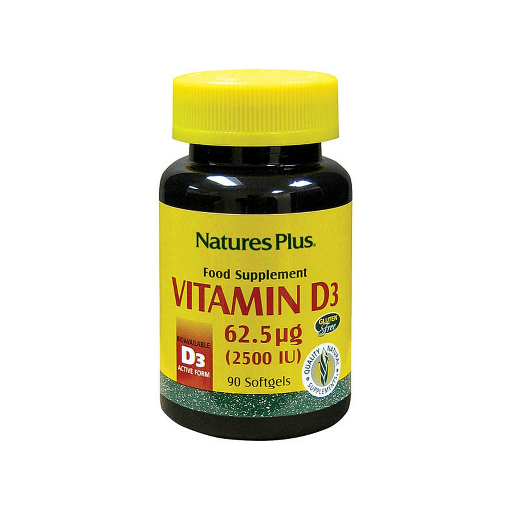 Nature's Plus Vitamin D3 2500 IU 90 Softgels