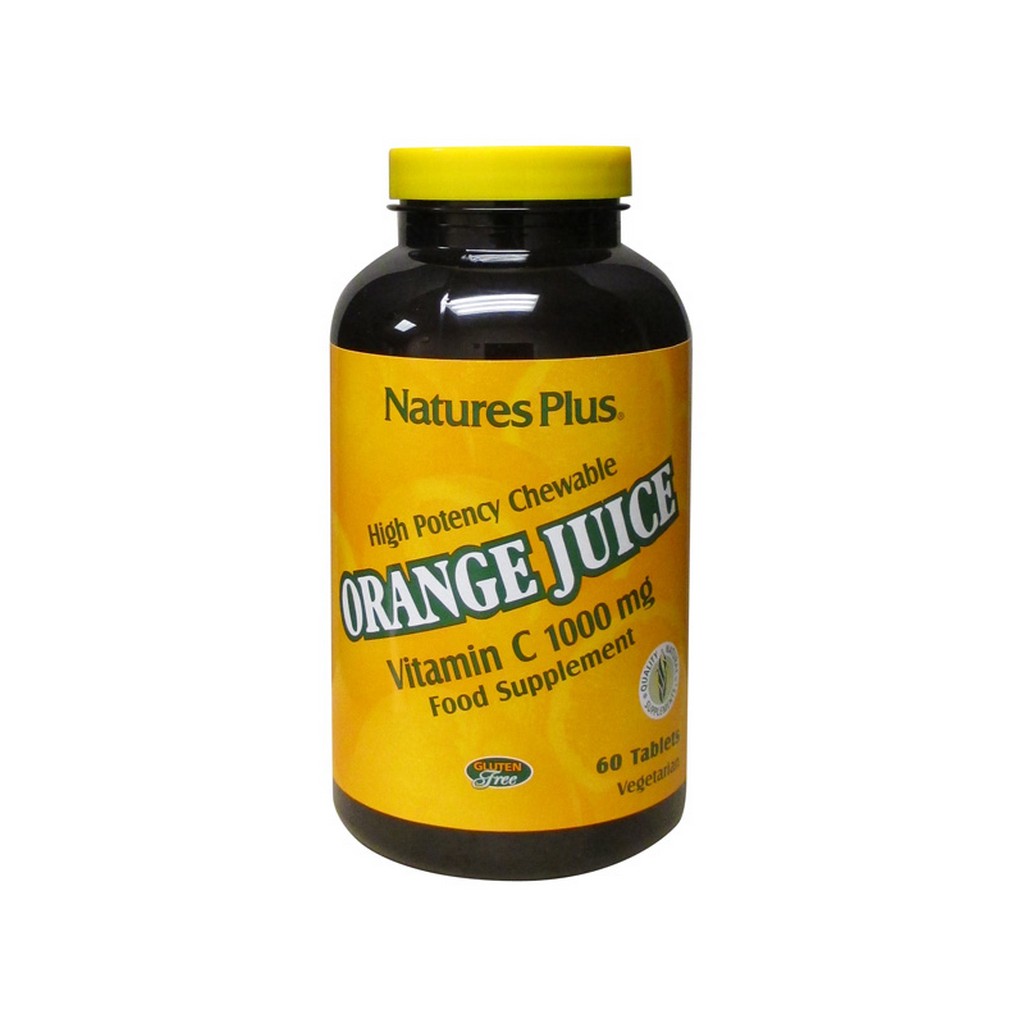 Nature's Plus Orange Juice C 1000mg 60 Chewables