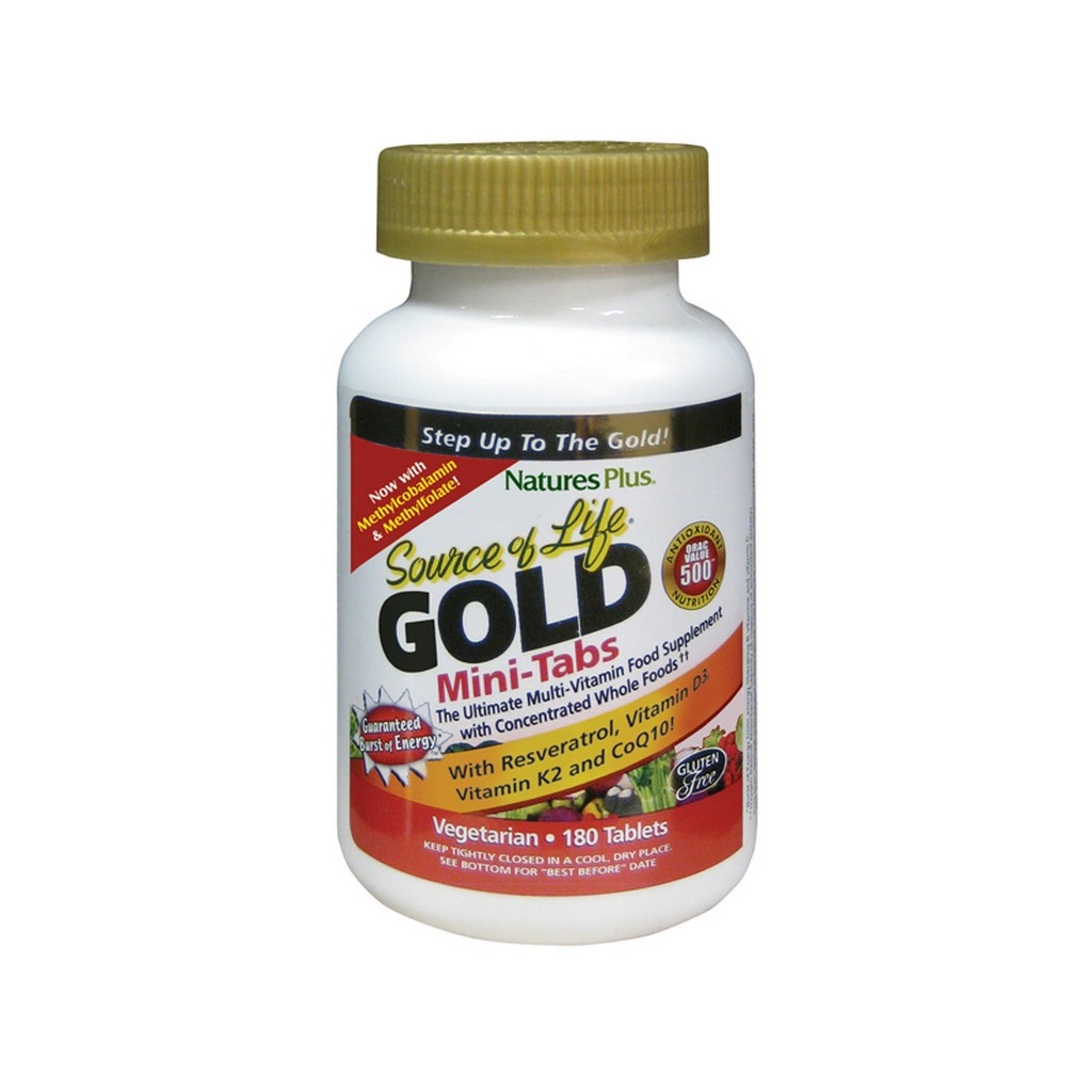 Nature's Plus Source Of Life Gold 180 Mini-Tablets