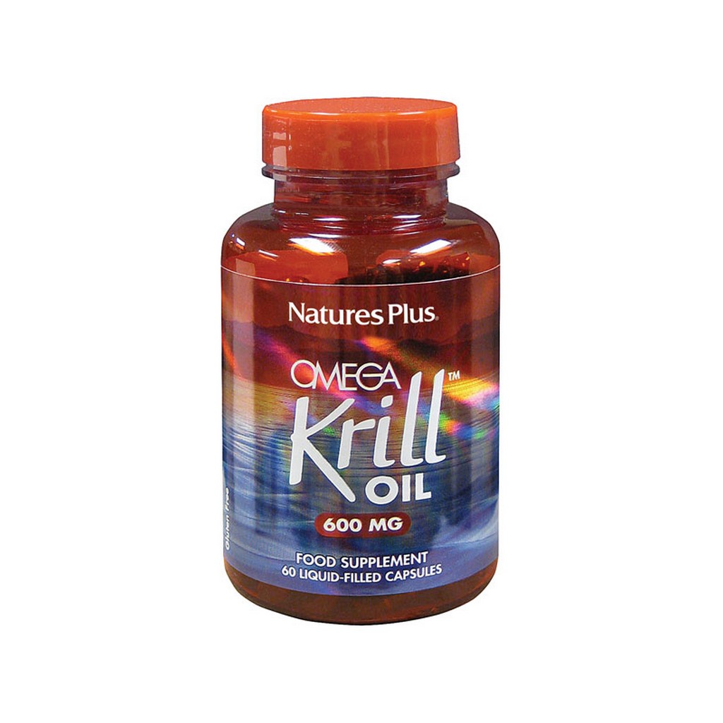 Nature's Plus Omega Krill Oil 600mg 60 Liquid-Filled Capsules
