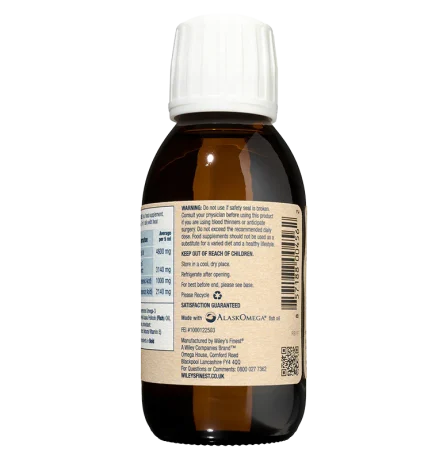 Wiley's Finest Summit DHA Wild Alask Fish Oil 125ml - Image 4