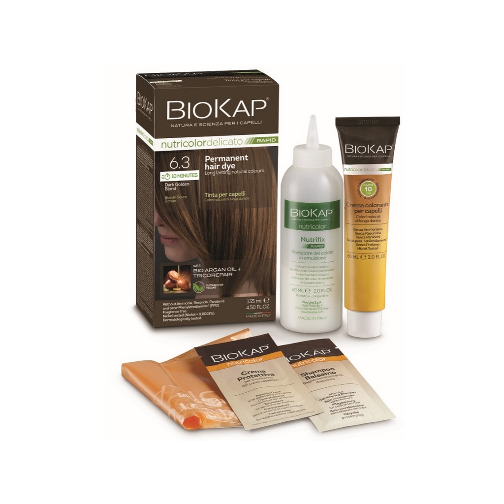 BioKap Dark Golden Blond 6.3 Rapid Hair Dye 135 ml