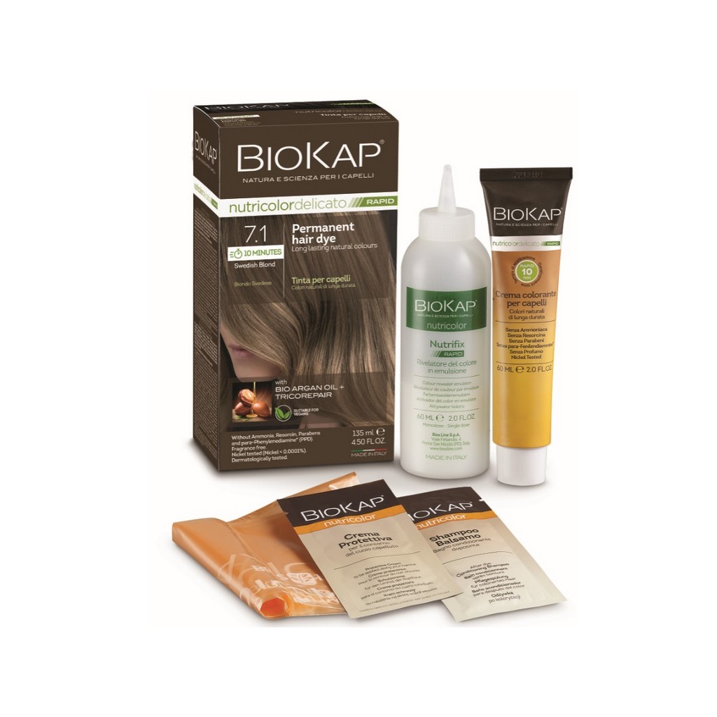 BioKap Swedish Blond 7.1 Rapid Hair Dye 135 ml