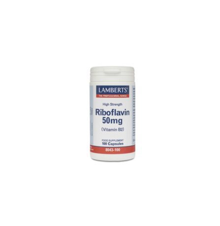 Lamberts Riboflavin 50µg (Vitamin B2) 100 Capsules