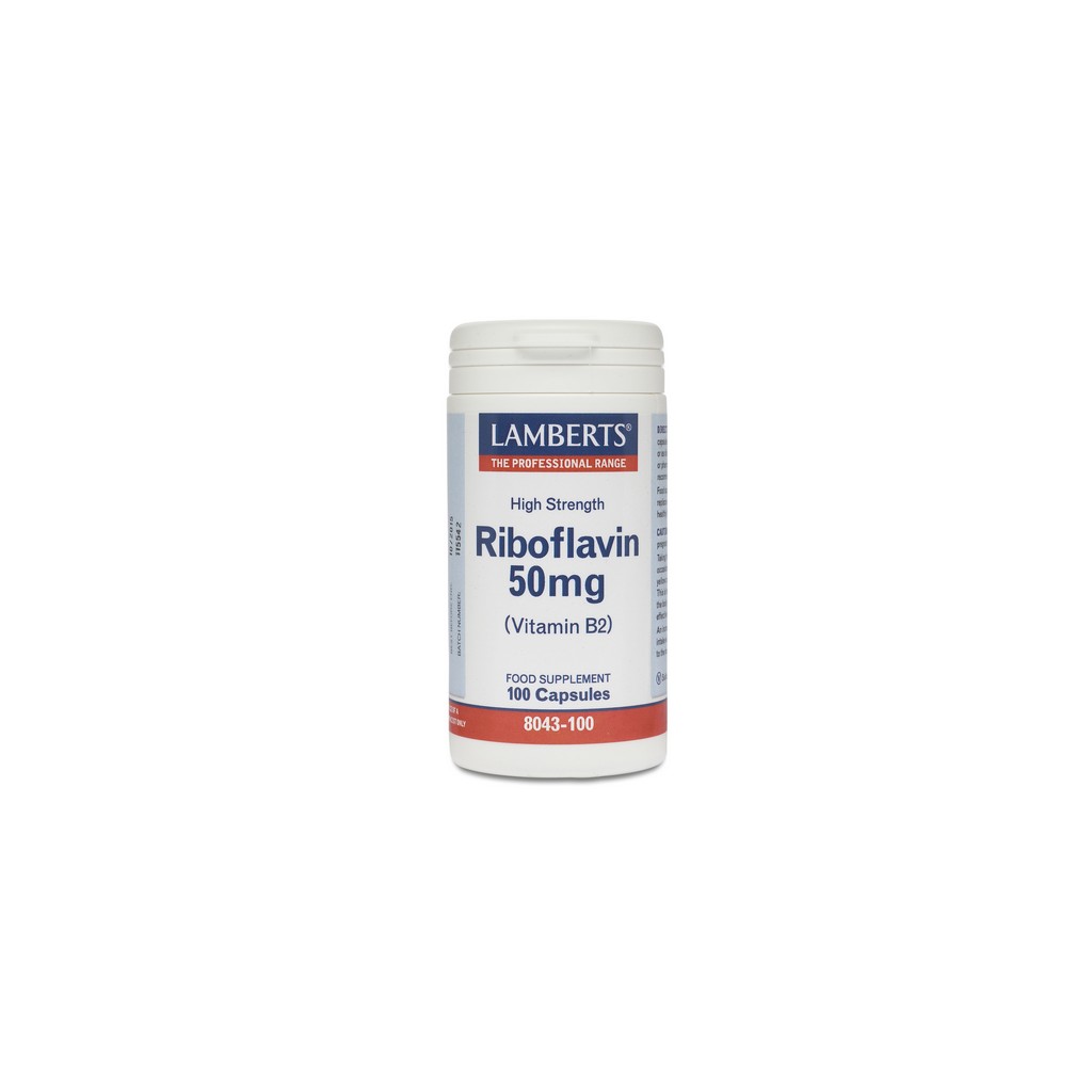 Lamberts Riboflavin 50µg (Vitamin B2) 100 Capsules