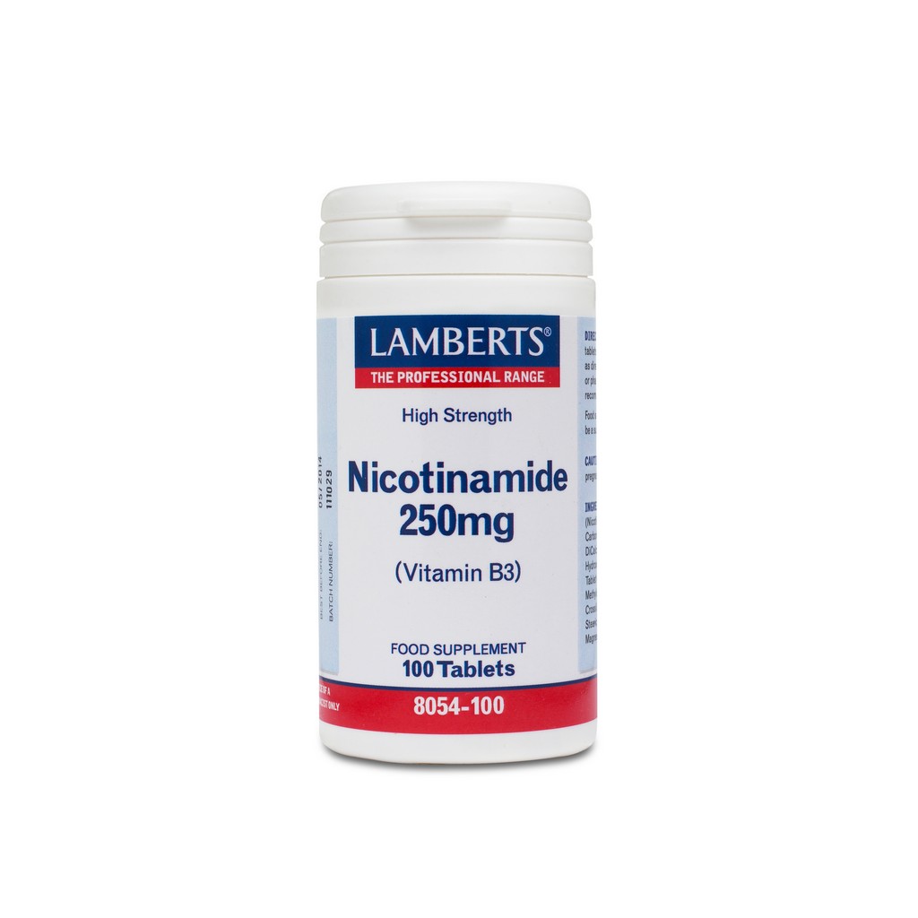Lamberts Nicotinamide 250µg (Vitamin B3) 100 Tablets