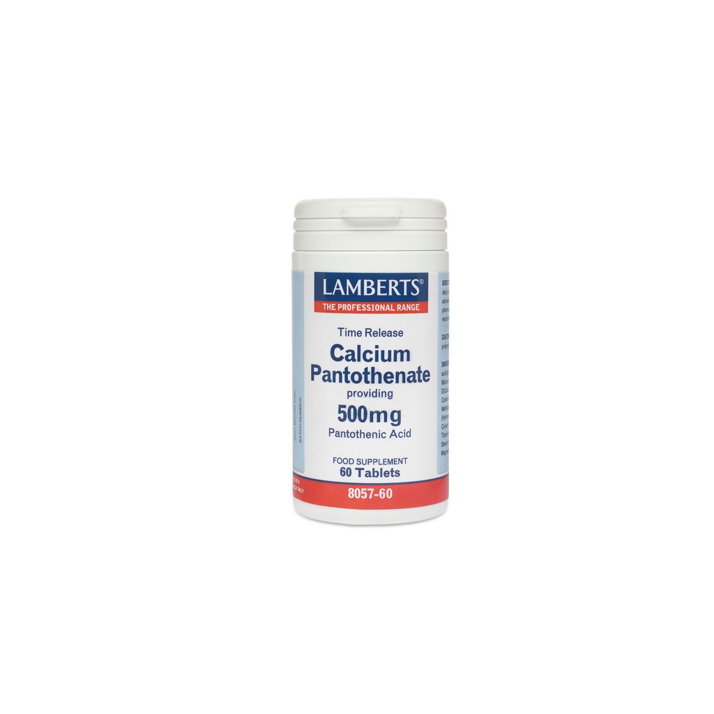 Lamberts Calcium Pantothenate 500µg Time Release 60 Tablets