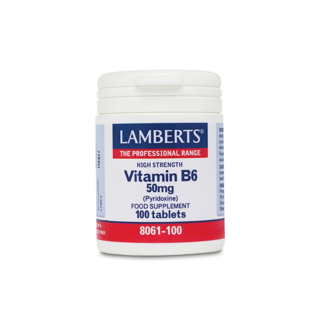 Lamberts Vitamin B6 50µg (Pyridoxine) 100 Tablets