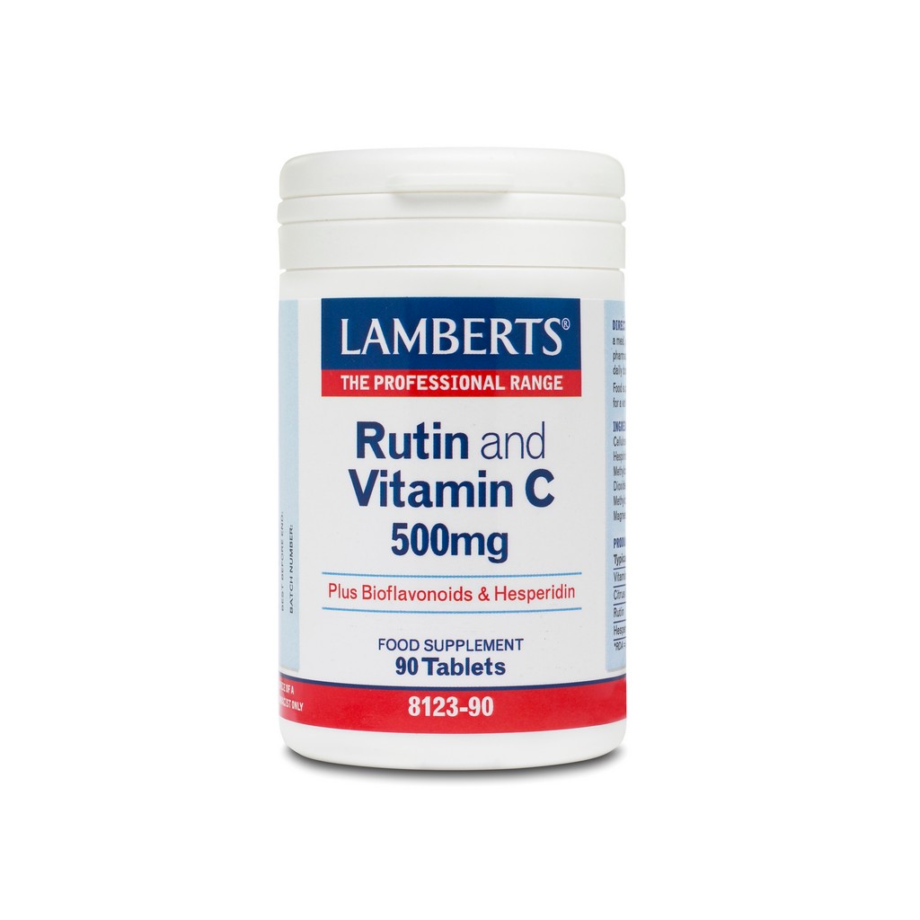 Lamberts Rutin & Vitamin C 500µg + Bioflavonoids 90 Tablets