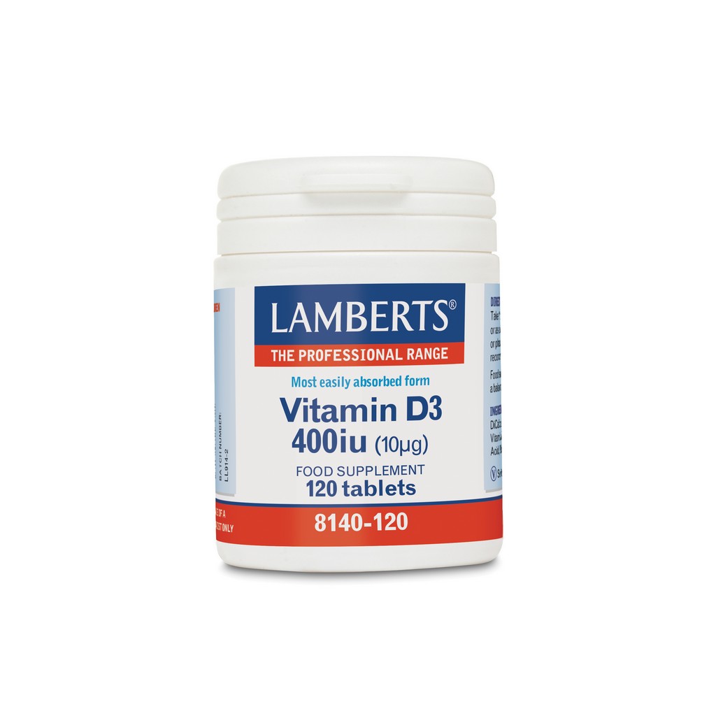 Lamberts Vitamin D3 400 I.U. (10µg) 120 Tablets