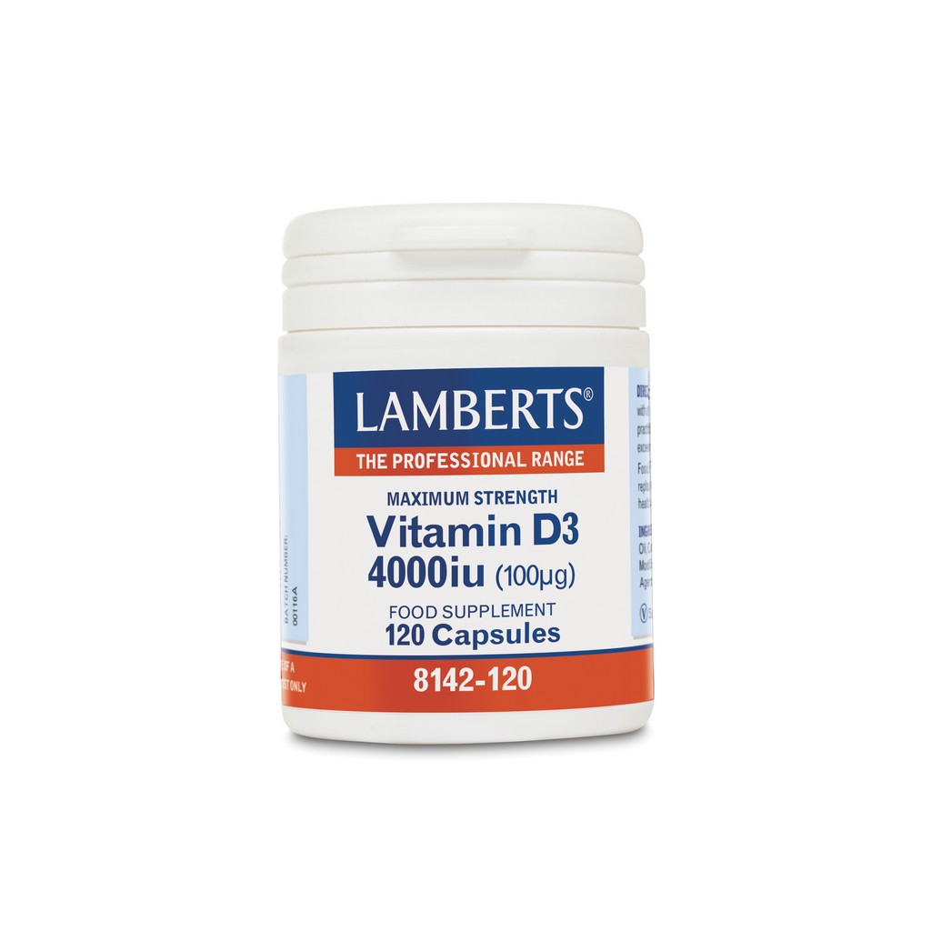 Lamberts Vitamin D3 4000Iu (100µg) 120 Capsules