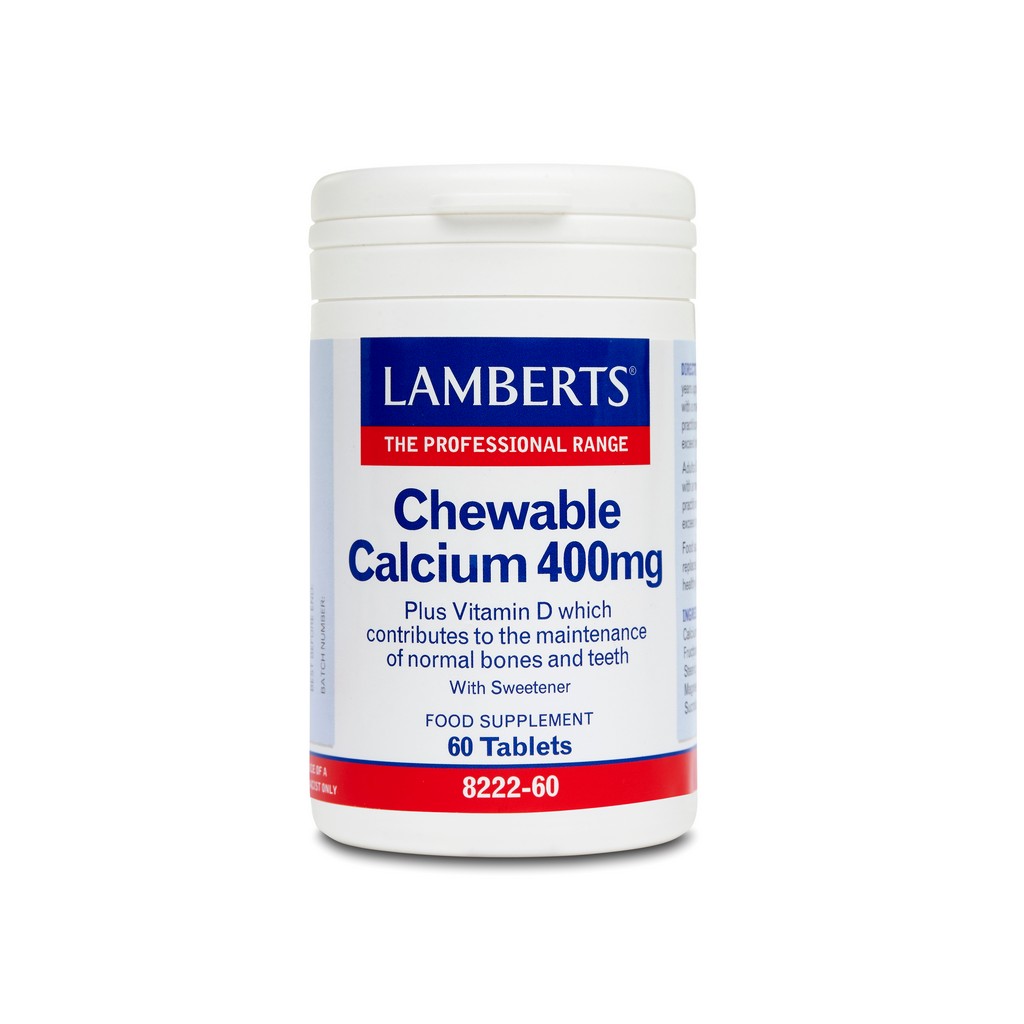 Lamberts Chewable Calcium 400µg 60 Tablets