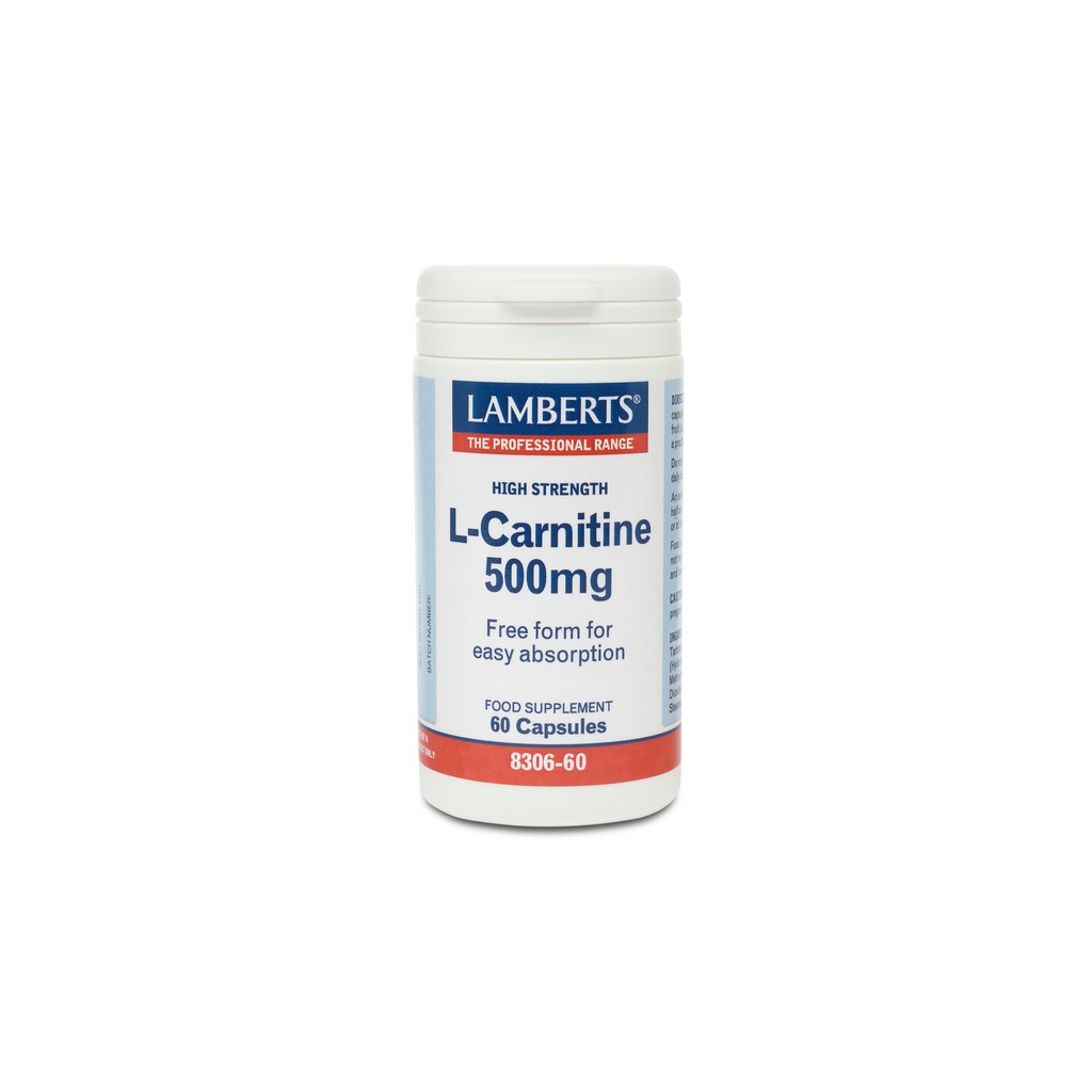 Lamberts L-Carnitine 500µg 60 Capsules