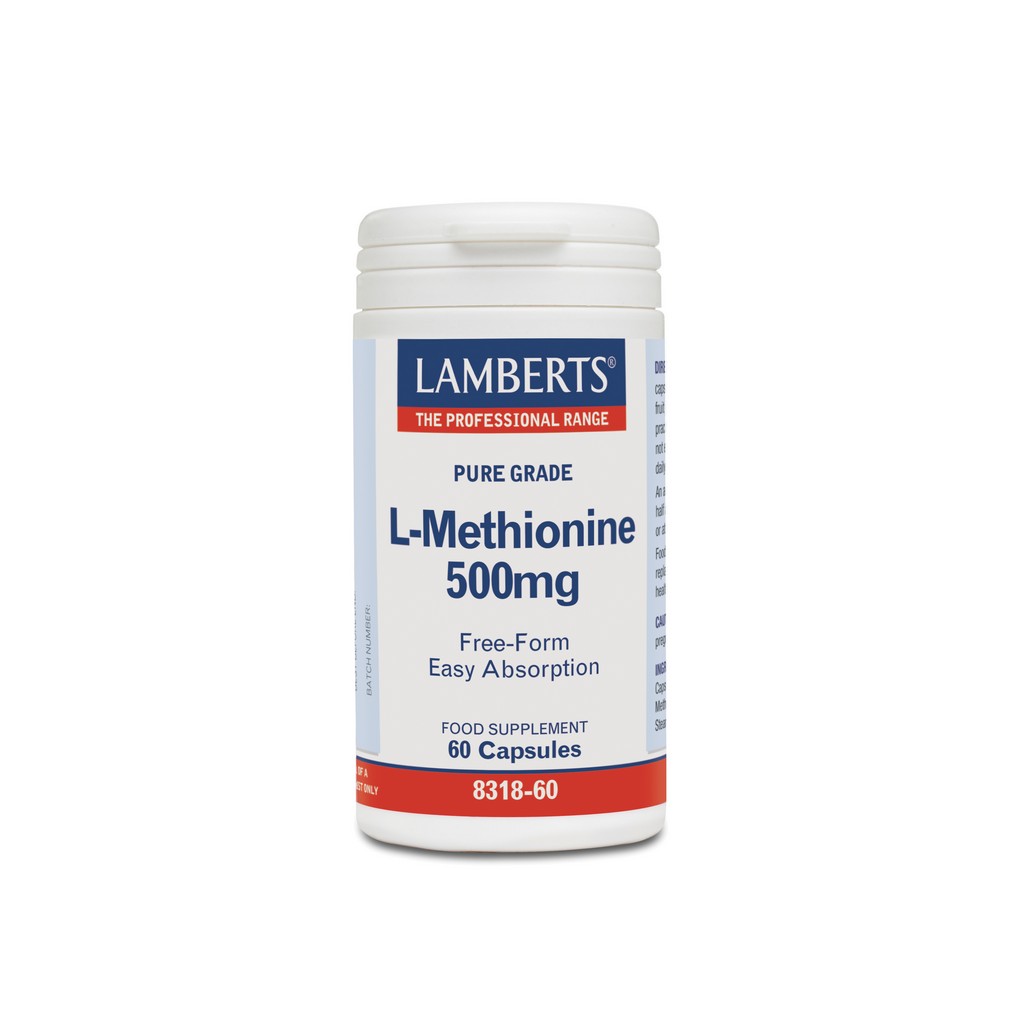 Lamberts L-Methionine 500µg 60 Capsules