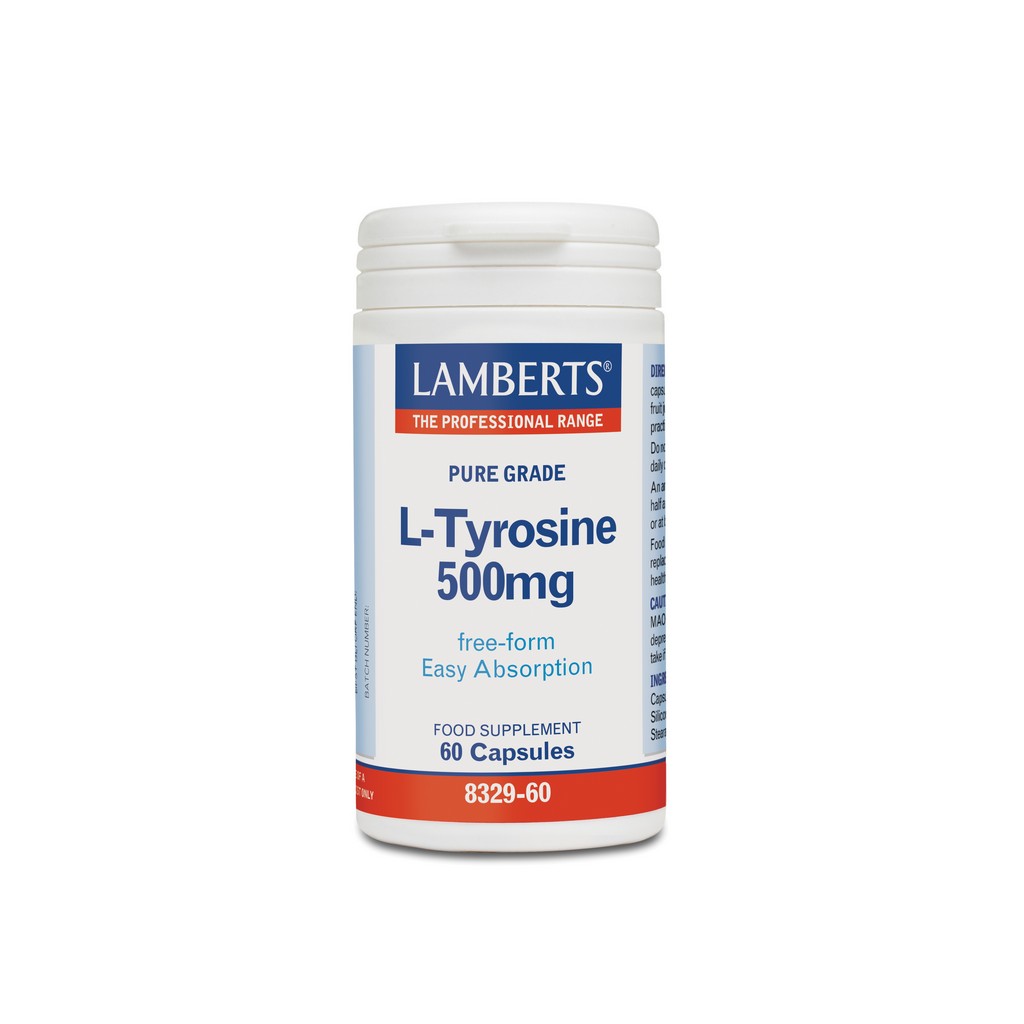 Lamberts L-Tyrosine 500µg 60 Capsules