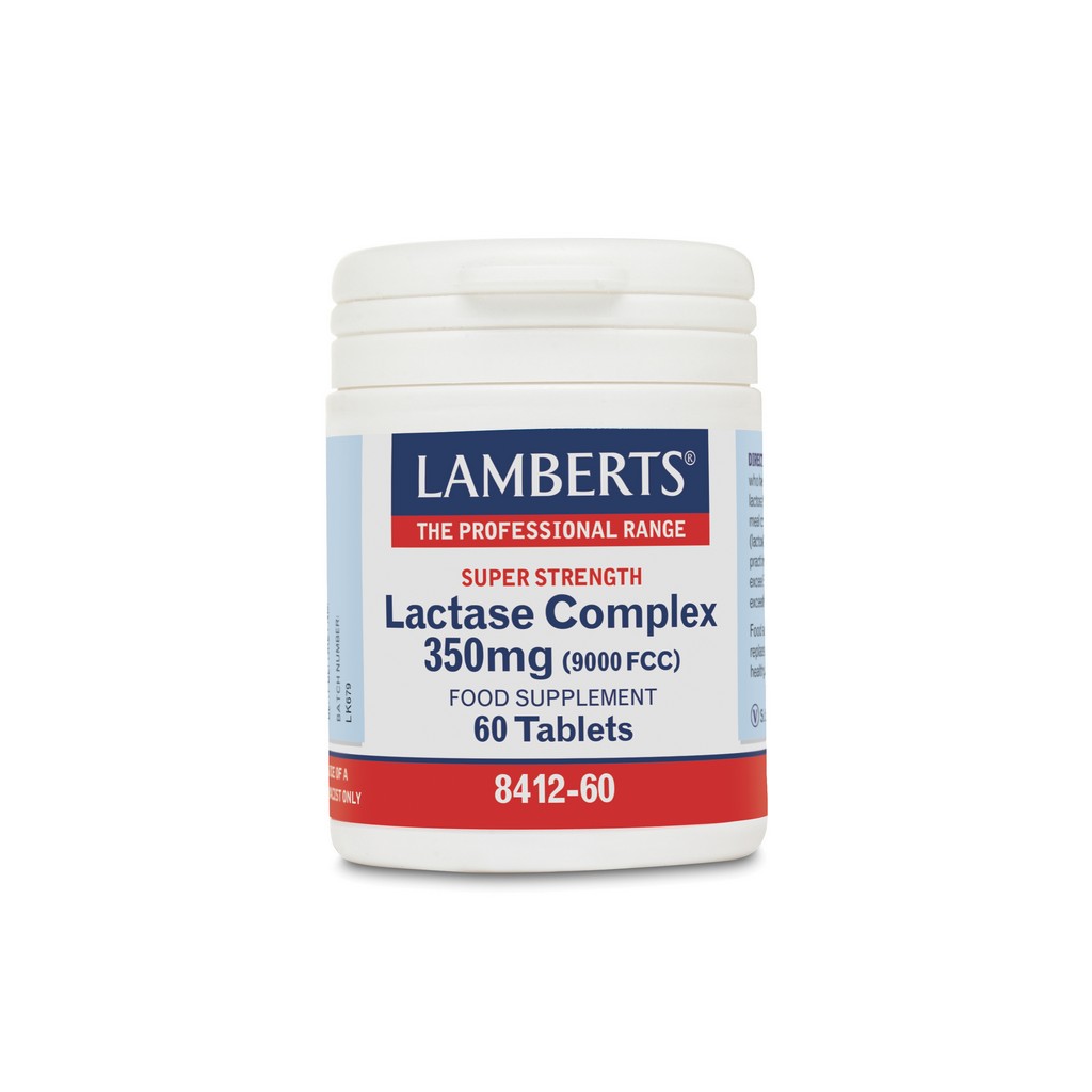Lamberts Lactase Complex 350µg Super Strength 60 Tablets