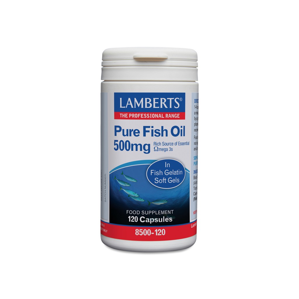 Lamberts Fish Oil 500µg 120 Capsules