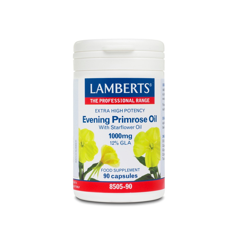 Lamberts Extra High Potency Evening Primrose Oil 90 Capsules