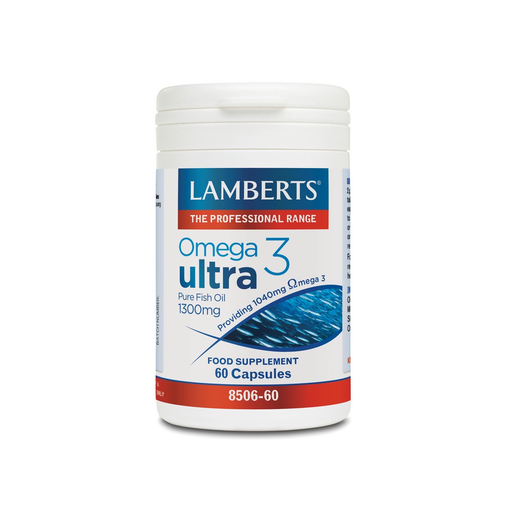 Lamberts Omega 3 Ultra Pure Fish Oil 1300µg 60 Capsules